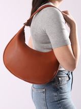 Sac Port paule Oxer Cuir Etrier Marron oxer EOXE017M-vue-porte