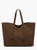 Cabas Cavalier Nubuck Cuir Etrier Marron cavalier nubuck ECAN127M