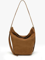 Sac Bandoulire Cavalier Nubuck Cuir Etrier Marron cavalier nubuck ECAN126M