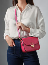 Sac Bandoulire Altair Cuir Etrier Rose altair EALA081M-vue-porte