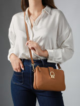 Sac Bandoulire Equestre Cuir Etrier Marron equestre EEQT0143-vue-porte