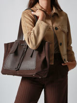 Sac Port paule Brumby Etrier Marron brumby EBRU150L-vue-porte