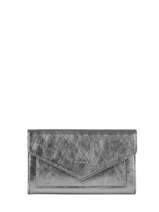 Leather Etincelle Irise Wallet Etrier Silver etincelle irisee EETI701