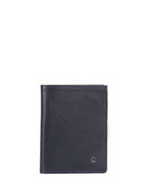 Wallet With Card Holder Madras Leather Etrier Blue madras EMAD748