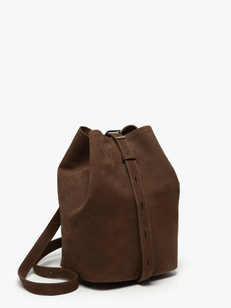 Sac Bandoulière Cavalier Nubuck Cuir Etrier Marron cavalier nubuck ECAN126M vue secondaire 2
