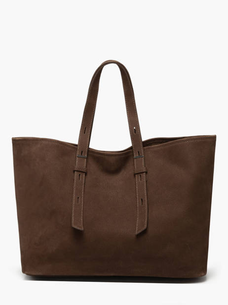 Cabas Cavalier Nubuck Cuir Etrier Marron cavalier nubuck ECAN127M vue secondaire 3